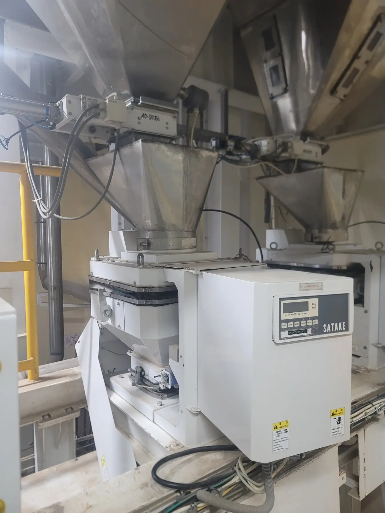Automated industrial processing and weighing equipment